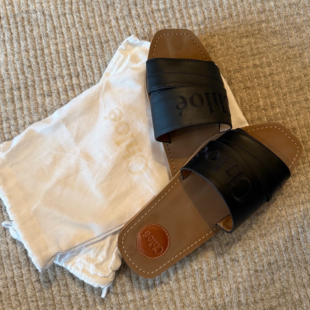 Chloe Woody Leather Sandal